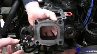 How to Install a Mercruiser Dry Joint Exhaust Manifold [upl. by Gorton854]