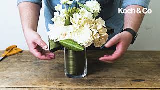 How to use Aspidistra Leaf Ribbon in an arrangement [upl. by Qahsi]