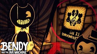 ALL 11 TROPHIES amp ACHIEVEMENTS You can Get  Bendy and the Ink Machine Chapter 1 amp 2 Trophies [upl. by Suilenrac]