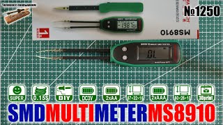 SMD мультиметр пинцет Mastech MS8910 [upl. by Ayital]