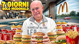 SCHERZO PAPÀ MANGIAMO UNA SETTIMANA solo MC DONALDS IMPAZZISCE [upl. by Nivlam204]