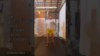 Kettlebell complex overhead stability fitness workout fullbodyworkout [upl. by Ylellan]