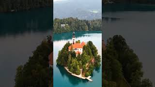 a stop at Lake Bled in Slovenia whilst on a VW Camper European tour Slovenia ladyofthelake [upl. by Othello580]