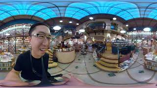 Cafebreria Cafe  Library Bookstore in Mexico City GoPro Fusion 360 Virtual Reality [upl. by Ybsorc]