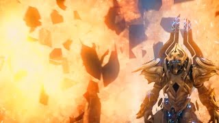 Alone Artanis Destroys Shakuras Starcraft 2 Legacy of Void  Protoss  Cinematic [upl. by Gervais]