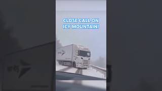 Truck almost HITS car sliding on ICE  roadrage closecall dashcam [upl. by Damicke336]