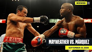 FULL FIGHT  Floyd Mayweather vs Juan Manuel Marquez DAZN REWIND [upl. by Leay]