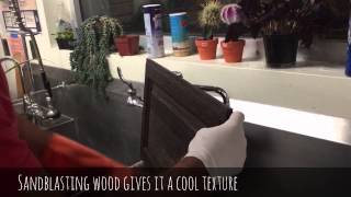 Tutorial Sandblasted Wood has a cool Texture amp is Better than Sanding [upl. by Wain]