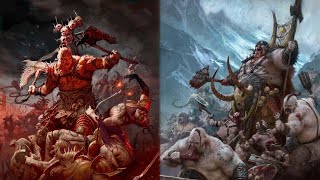 Warhammer Age of Sigmar Battle Report  KHORNE VS OGOR MAWTRIBES  2000pts [upl. by Sharyl]