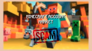 Minecraft Account Market SCAMS [upl. by Christian976]