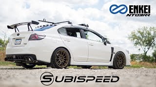 Subispeed  Enkei NT03RR Titanium Gold 2015 WRXSTI [upl. by Monson]