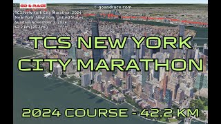 TCS New York City Marathon 2024 fly over the marathon course [upl. by Irap]