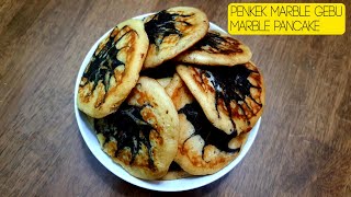 Penkek Marble Marmar Gebu  How to make Marble Pancakes Fluffy DAPUR 2020 [upl. by Ynatsed]