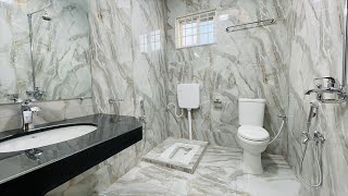 Washroom design 45 x 6 feet  small bathroom design [upl. by Sivatnod]