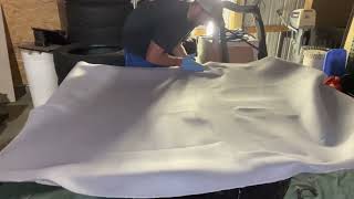 PART 2 HEADLINER ReInstall new fabric crew cab sierra  Silverado 0106 [upl. by Vina446]