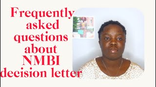 Things you should know about NMBI decision letters [upl. by Airekat]