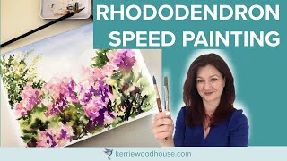 Rhododendron speed painting [upl. by Lamiv]