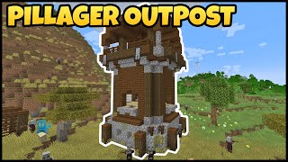 Where To Find PILLAGER OUTPOST In MINECRAFT [upl. by Shell715]