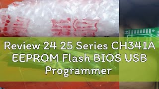 Review 24 25 Series CH341A EEPROM Flash BIOS USB Programmer Module  SOIC8 SOP8 Test Clip [upl. by Hutchings]