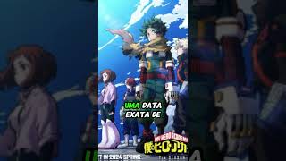 CONFIRMADA 8° TEMPORADA DE BOKU NO HERO bokunoheroacademia myheroacademia midoriya bakugou [upl. by Blunk298]