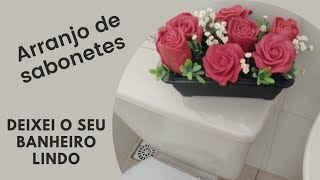 Como fazer sabonete artesanal rosas em sabonete caseira [upl. by Nodnab]