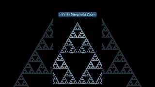 Infinite Sierpinski Zoom fractal math [upl. by Krissy]