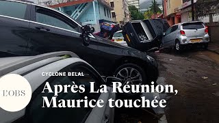 Cyclone Belal  lîle Maurice touchée par de fortes inondations [upl. by Gulgee]