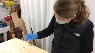 Danish Oiling a Cabinet [upl. by Bendix903]