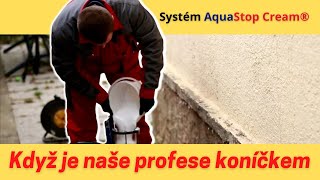 Injektáž zdiva proti vlhkosti  realizace  Systém AquaStop Cream® [upl. by Katha]