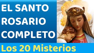 🌷SANTO ROSARIO COMPLETO 🌷LOS 20 MISTERIOS 🌷 [upl. by Verla]