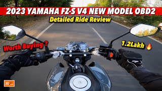 2023 Yamaha FZ V4 OBD2 Detailed Ride Review  SR Motoworld [upl. by Ulrich871]