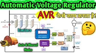 Automatic Voltage RegulatorAVR For Alternator  How Does It Work  AVR for Generator  Hindi [upl. by Aleacem]