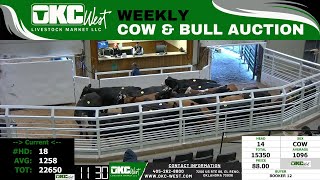 182024  OKC West Weekly Cow amp Bull Auction [upl. by Leohcin301]