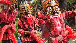 FALK DANCE AT TRIMOHINI DAKHIN DINAJPUR  DAPOT KALI PUJA DANCE [upl. by Opalina]