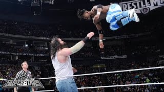 Kofi Kingston vs Luke Harper WWE Superstars February 27 2015 [upl. by Tennos]