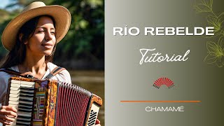 🎹 RIO REBELDE  Tutorial para Acordeon a Piano paso a paso y adornos [upl. by Eem]