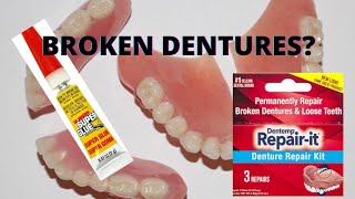 Broken dentures What if you break your dentures Super glue [upl. by Noned225]