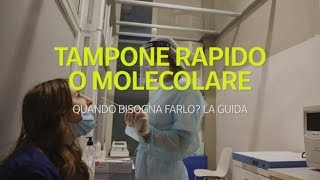 Tampone rapido o molecolare quando bisogna farlo La guida [upl. by Esadnac]