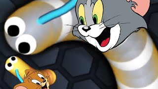 Slitherio New Skin Tom and Jerry Skin Fastest Snake Ever  Epic Slitherio Gameplay [upl. by Saw525]