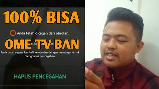 CARA MENGATASI OME TV KENA BAN 100TERBARU [upl. by Rentschler]