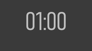 1 minute countdown  Font  Bahnschrift Light Condensed [upl. by Ahsam]