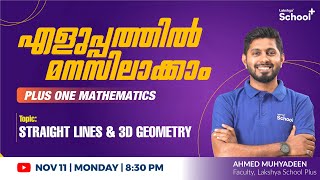 1 Mathematics  STRAIGHT LINES and 3D GEOMETRY [upl. by Nnylak432]