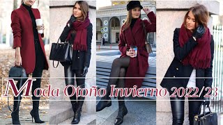 🔝TENDENCIAS DE MODA OTOÑO INVIERNO 2022 MUJER🆕 OUTFITS OTOÑO INVIERNO 2023 MODA 2022 [upl. by Hulburt]