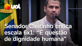 Escala 6x1 senador Cleitinho diz que é desumana Isso não é questão de ideologia [upl. by Knowles]