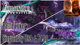 FF7 Ever Crisis  Battle Tower Singularity B99 amp B100 vs Leviathan amp vs Bahamut [upl. by Marlin482]