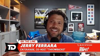 Entourage Star Jerry Ferrara talks New York Giants Daniel Jones new podcast [upl. by Annwahsal]