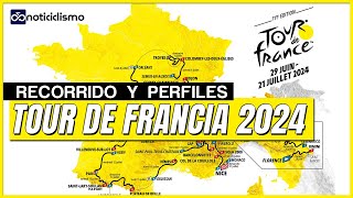 ⭐Recorrido del Tour de Francia 2024 MUCHA MONTAÑA y 2 CRONOS [upl. by Heisel182]