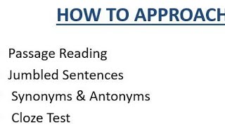 How to Approach Passage reading cloze test para jumbles  SSC Steno Tamil [upl. by Narih540]