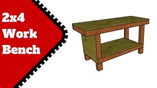 2x4 Simple Workbench Pans [upl. by Yartnod]