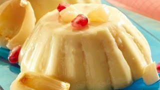 Litchi Pudding  Easy 3 step recipe [upl. by Aliet327]